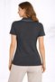 New Season Women's Knitwear Fabric Buttonless Collared Ribbed Short Sleeve Regular Fit T-Shirt - 3