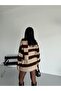Striped Cardigan Scarf Combination Soft Knitwear - 5