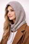 Balaklava Women's Thin Angora Wool Beret with Neck Collar - Lace-Up Hat Balaclava - 5