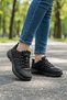Orthopedic Daily Women's Children's Flat Black Flexible Sports Shoes - 2