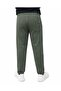 Men's Khaki Zipper Pocket Straight Leg 2 Thread Sweatpants - P601 - 3