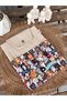 Handmade Canvas Fabric, Multi-Purpose with Snap Fasteners, 9 Inch Compatible Tablet, Laptop, Book Bag - 4