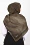 Elegance Patterned Shawl Series Dark Khaki - 3