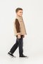 Half-Zip Knitwear Sweater 4-Piece (Vest; Shirt; Sweater; Trousers) Holiday Boy's Set - 3
