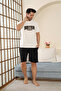 100% Cotton Short-Sleeve Pocketed Men's Shorts Pajama Set 2015 - 2