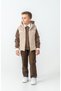 Knitted Sweater Vest 4-Piece Set (Vest;Shirt;Sweater;Pants) Boys' Holiday Outfit-Lucy2625 - 5