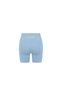 Women's Seamless Sports Shorts with Gathering Effect High Waist - Baby Blue - 7
