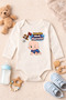 Baby Funny Written Bodysuit Puppy Hamsim Baby Printed 100% Cotton Bodysuit - 2