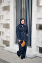 Women's Stone Detailed Denim Suit Navy Blue - 7
