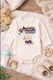 Baby Funny Written Bodysuit Puppy Hamsim Baby Printed 100% Cotton Bodysuit - 3