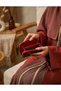Women's Wallet Palestine Traditional Colorful Red Embroidered Single Zipper 14X9 cm - 6
