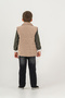 Patterned Knitwear Sweater 4-Piece (Vest; Sweater; Shirt; Pants) Holiday Boy's Set - 3