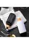 Set of 2 Hands Dishes Black and White Decorative Kitchen Bathroom Liquid Glass Soap Dispenser Set 500ml Set with Bamboo Stand - 4