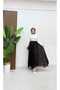 Flocked Tulle Fabric Hijab Skirt with Elastic Waist-1501 - 6