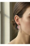 Handmade Bohemian Butterfly Earrings with Pink Enamel and Marquise Stones - 2