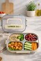 4 Compartment Stainless Steel Lunch Box Br-6671 26X20X7Cm
