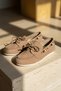 Laisla Mink Suede Beaded Detailed Ballerina Shoes - 3