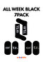 All Week Black 7Pack - Black 7-Pack Socks for Every Day of the Week