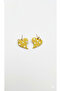 Butterglow Yellow Polka Dot Heart Polymer Clay Earrings