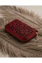Women's Wallet Palestine Traditional Red Embroidered Single Zipper Small 14X9 cm - 2