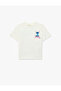 Stitch Printed Licensed Ecru Girls' T-Shirt 6Skg10325Ak - 2