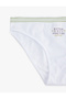 Cotton Comfortable Fit Striped Waist Detail Printed Brief Panties - 3