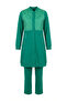 Quilted Detailed Double Set 71000-01 Green - 6