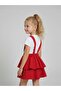 Girl's Red Layered Salopet Skirt (Ages 5-14) - 7