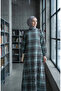 Plaid Patterned Lumberjack Winter Dress 2508-02 Green - 2