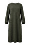 Textured Knitted Fabric Winter Dress 2511-03 Khaki - 7