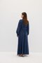 Embroidered Modal Dress Navy Blue - 5