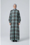 Plaid Patterned Lumberjack Winter Dress 2508-02 Green - 3