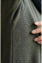 Textured Knitted Fabric Winter Dress 2511-03 Khaki - 6