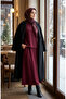 Oysho Fabric Tunic Skirt Double Set 0242-02 Claret Red - 2