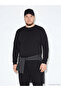 Black Crew Neck Long Sleeve Men's T-Shirt - 2
