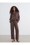 Vizyon New Season Wide Leg Women's Trousers with Elastic Waist