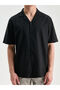 Esvab • Modern & Distinctive Standard Fit Cuban Roba Collar Short Sleeve Men's Shirt - 4