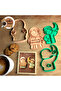 Welcome Ramadan Hafız Cookie Mold Set – Stamp Frame Mold with Boy and Girl Figures