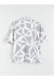 Giyçık Store Den Gri Regular Fit Short Sleeve Patterned Men's Shirt - 6