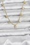Brass Gold Color Star Model Women's Necklace