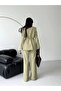 Women's Rose Accessory Detailed Double Breasted Collar Jacket and Trousers Suit - 8