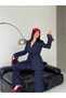 Women's Rose Accessory Detailed Double Breasted Collar Jacket and Trousers Suit - 5