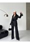 Women's Rose Accessory Detailed Double Breasted Collar Jacket and Trousers Suit - 4