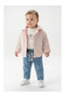 Baby Girl Seasonal 3-Piece Combination - Reversible Quilted Coat and Jeans Set - 3