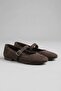 Brown Women's Buckled Elastic Easy-To-Wear Summer Dowry Bundle Ballet Flats B73Ynav - 5