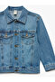 Buttoned Long Sleeve Cotton Denim Jacket - 3