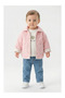 Baby Girl Seasonal 3-Piece Combination - Reversible Quilted Coat and Jeans Set - 2