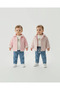 Baby Girl Seasonal 3-Piece Combination - Reversible Quilted Coat and Jeans Set