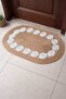 Handmade Snail Model Bathroom Mat in Front of the Sink