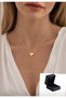 Brand Equivalent Heart Key Pendant Valentine's Day Necklace (Key to My Heart Is Yours) with Lighted Box
